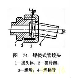 焊接式管接头